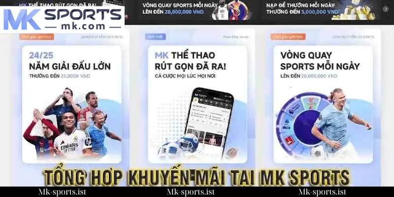 Tổng Hợp Các Ưu Đãi Đáng Chú Ý Tại MK Sports